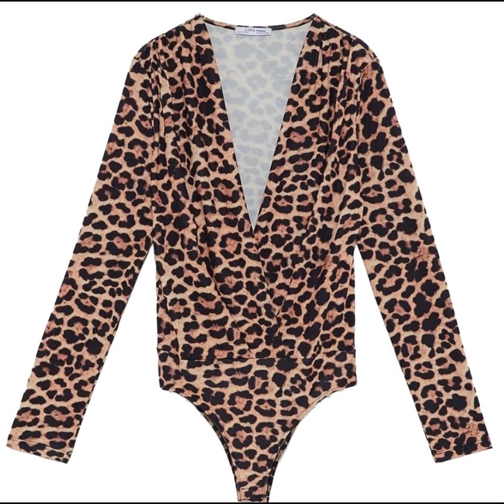 Zara Leopard 🐆 Print Bodysuit NWOT - Picture 4 of 6